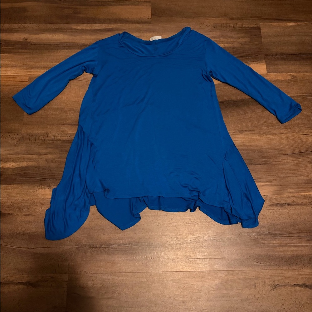 Womens Frumos Chic Royal Blue Tunic Size Medium